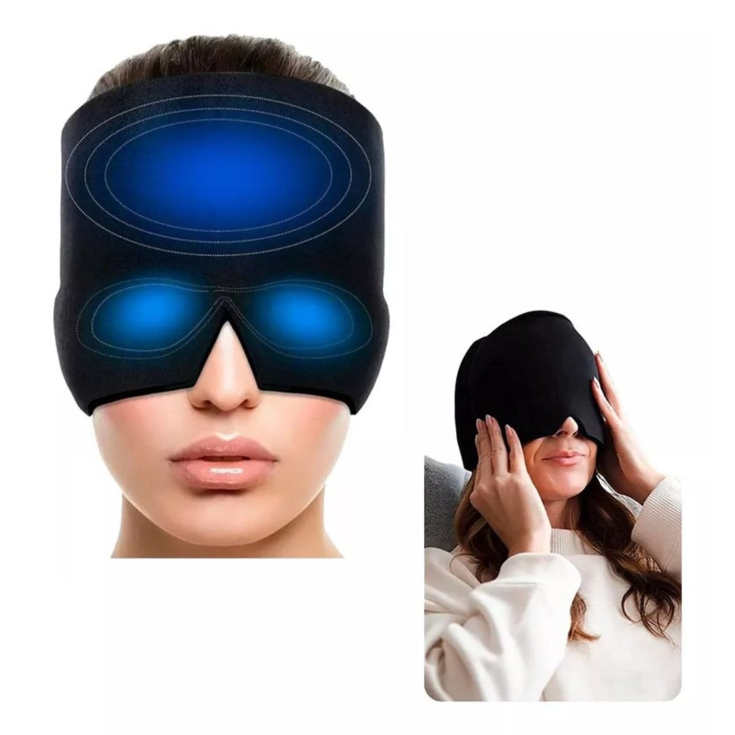 Gorro de gel fría para dolor de cabeza